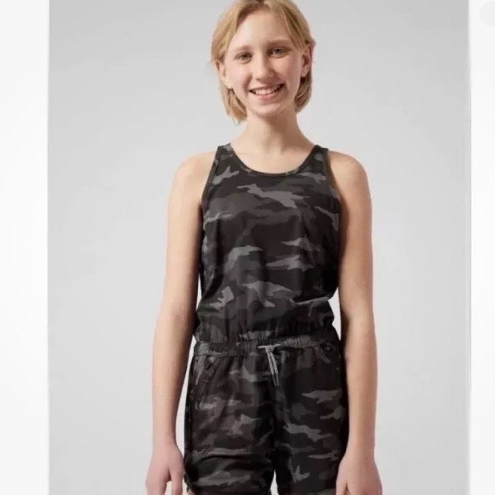 Athleta girl camo romper, size medium (8/10) - Picture 2 of 10
